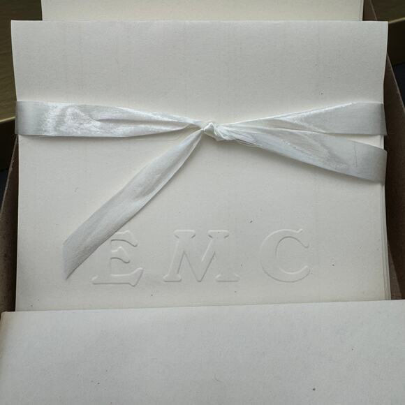 Vintage Monogrammed Notecards Thank You Notes and Envelopes EMC 53 Cards - Picture 4 of 5